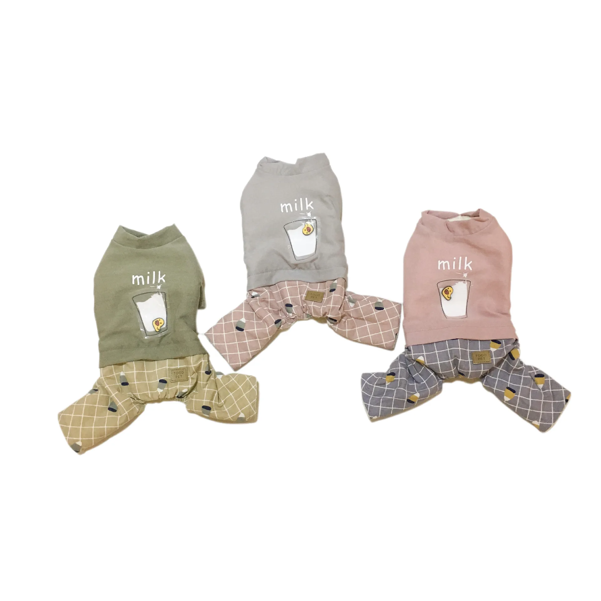 Одежда для домашних животных на осень и зиму, Радужный Цветной полосатый дизайнерский комбинезон для собак с сердечным декором, четырехногая нижняя рубашка для собак