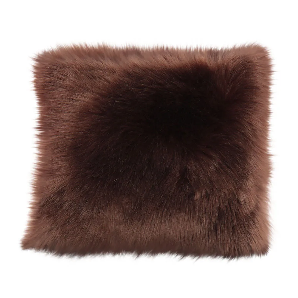 Sofa decorative mat imitation wool plush fashion throw pillow coffee shop sofa cushion cuscini sedie home decor pillow 10.21 - Цвет: HSS91017003H