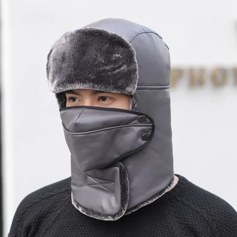 Hat men winter outdoor cold protection cotton cap earmuffs female autumn and winter cycling windproof cap