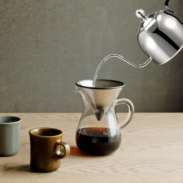 2L Cooker Tea Pot Kitchen Tools Stainless Steel Water Kettle Flat Bottom Tea Coffee Kettle Water Boiling Boiler Teapot US Stock