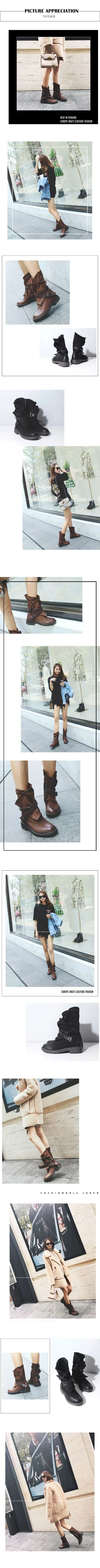 Женские ботинки martin из натуральной кожи; большие размеры; винтажные Женские ботинки в стиле ретро со шнуровкой; Женские ботинки в байкерском стиле; кожаные ботинки до середины икры на шнуровке