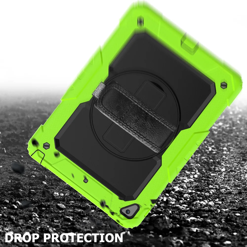 Case for Apple iPad 9.7 6th generation Tablet Kids Safe Shockproof Armor Cover Hand Strap Neck Strap for Air 2 Pro 9.7