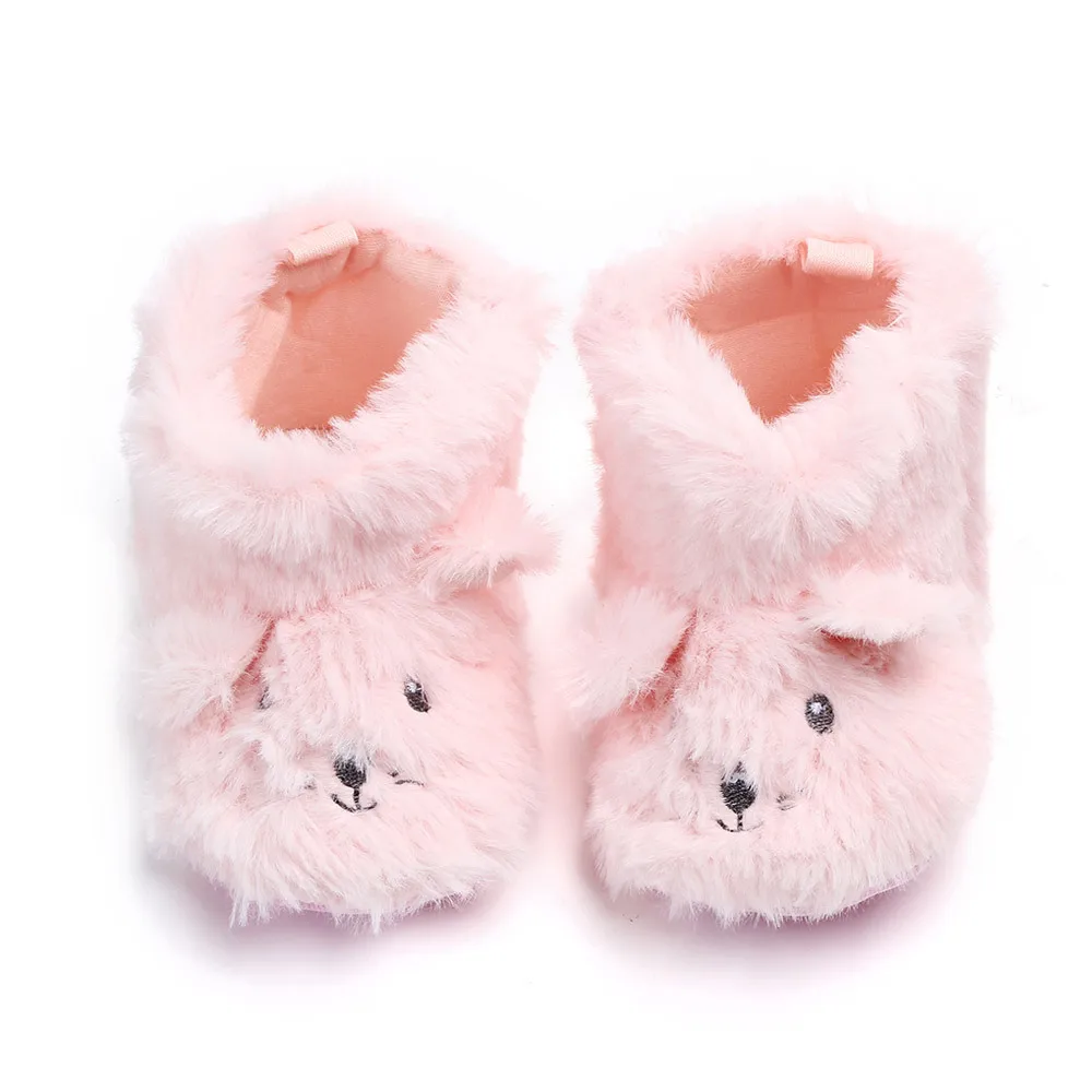 Унисекс; хлопковая нескользящая подошва; зимняя теплая хлопковая шерсть для новорожденных; удобная прогулочная обувь; теплая дышащая обувь
