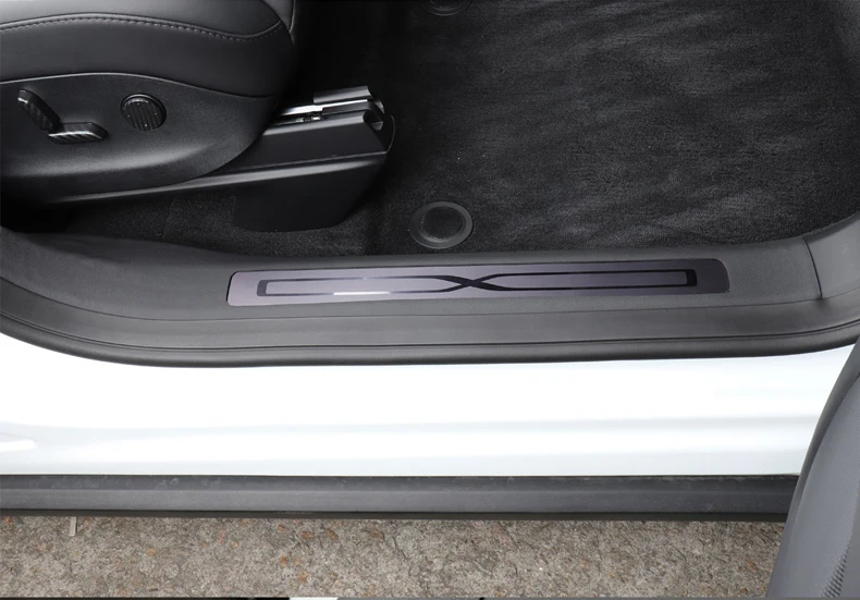 LUCKEASY для Tesla модель X- hide anti Kick Pad Защитная пленка с боковым краем