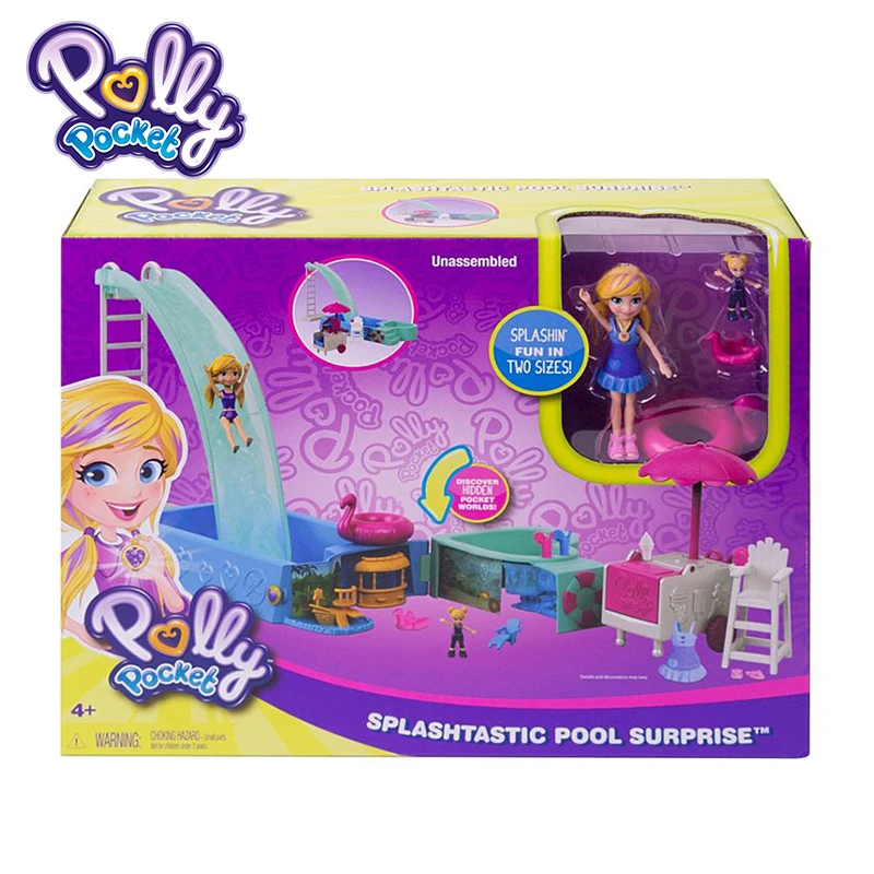 Playset Polly Pocket com Mini Bonecas - Festa na Piscina de