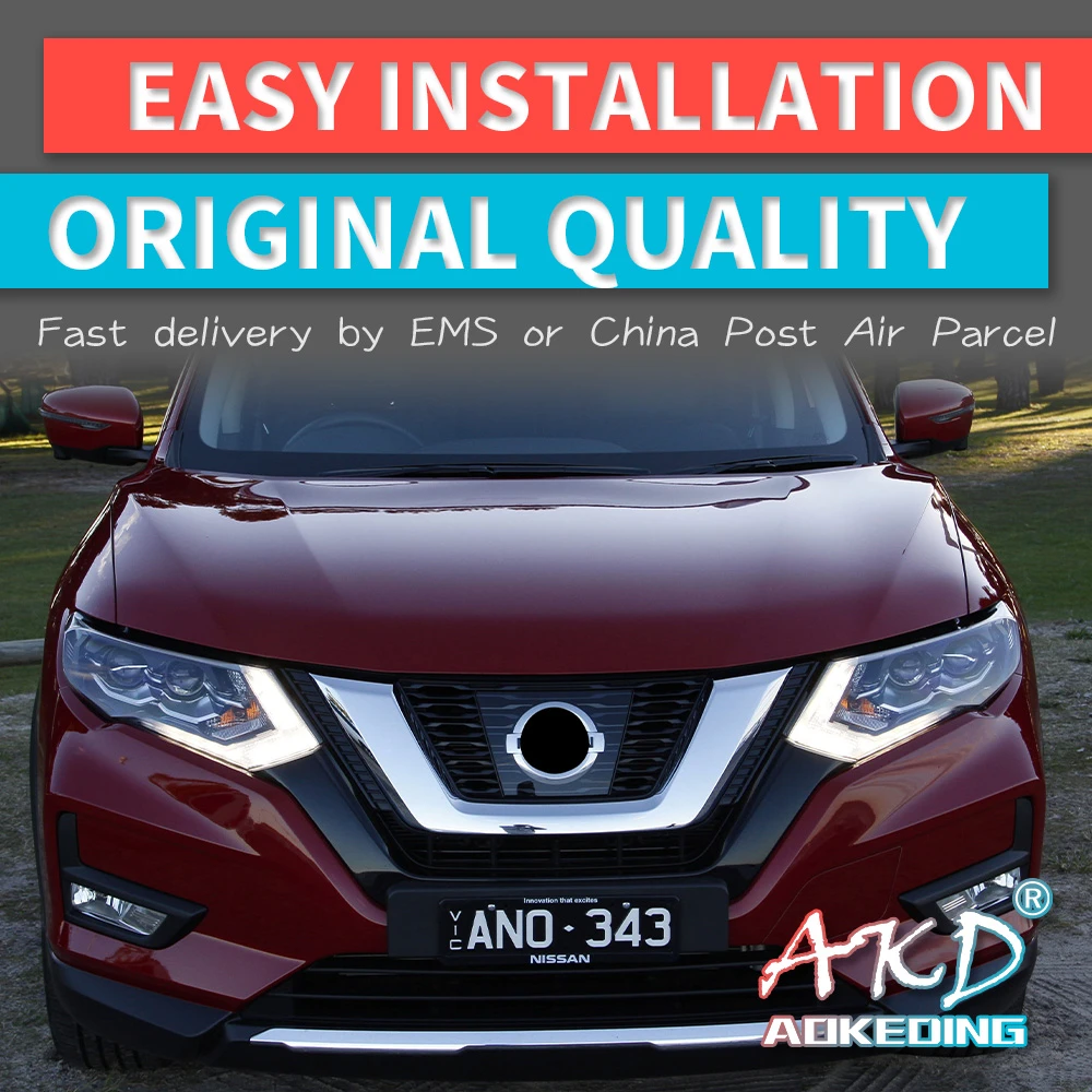 2pcs Led Headlights For Nissan X Trail Xtrail 17 Led Car Lights Angel Eyes Xenon Hid Kit Fog Lights Led Daytime Running Lights Car Light Assembly Aliexpress