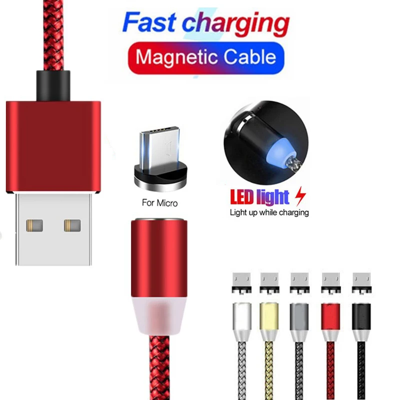Магнитный зарядный кабель Micro USB для Xiaomi Redmi 6 5 6a 5a 4a Samsung Oppo Huawei | Мобильные телефоны