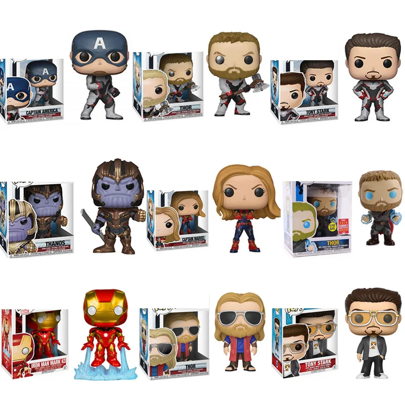 Экшн-фигурка FUNKO Мстители Марвел Тор Тони Старк танос виниловая Коллекционная