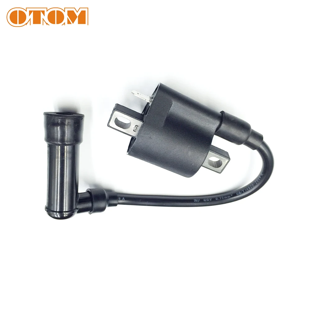 OTOM Motorcycle Ignition Coil Black High Quality For ZS177MM ZONGSHEN 250CC Engine NC250 NC450 KAYO T6 ZS250GY-3 4 Valves Parts