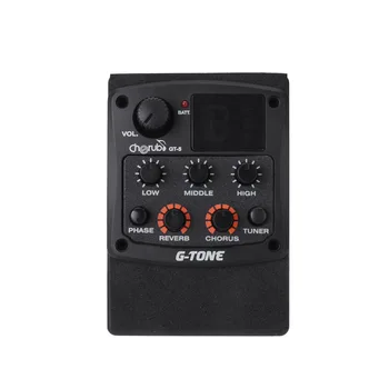 

Cherub G-Tone GT-5 Acoustic Guitar Preamp Piezo Pickup 3-Band EQ Equalizer LCD Tuner with Reverb/Chorus Effects