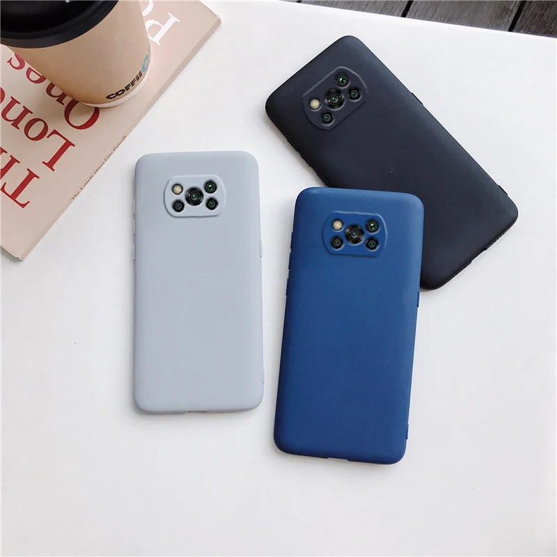 samsung flip cover Candy Color Frosted Silicone Phone Case For Xiaomi Poco X3 Nfc F2 F3 Pro M3 Pocophone F1 global Matte Soft Tpu Back Cover Cases arm pouch for phone