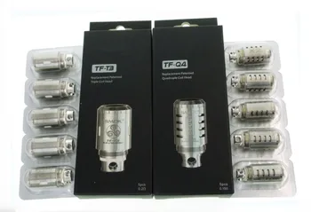 

Authentic TF-Q4 Quad / TF-T3 Triple Coil Head fit TFV4 Sub Ohm Atomizer Tank