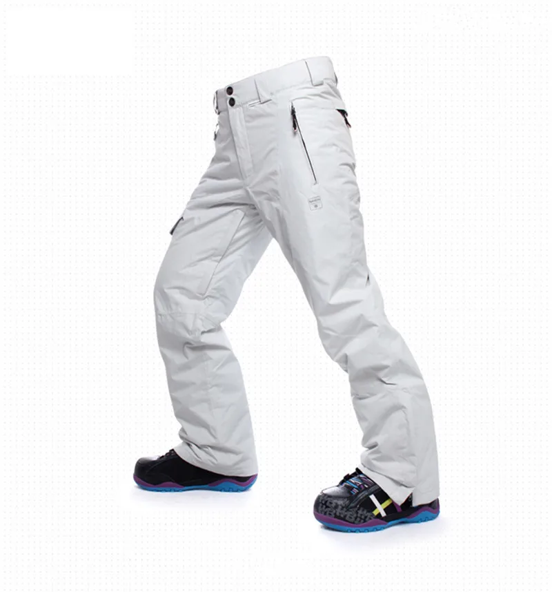 SAENSHING 10K водонепроницаемые брюки для сноуборда мужские зимние лыжные брюки Мужские дышащие зимние брюки Брендовые мужские лыжные брюки-30 градусов - Цвет: no strap
