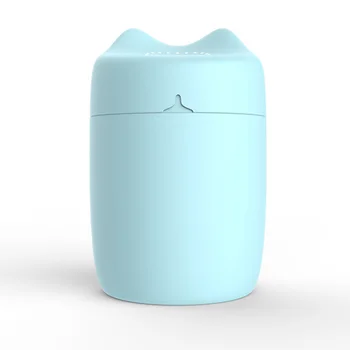 

USB Humidifier Ultrasonic Air Humififier Mini Portable Mute LED Light Mist Maker for Home Air Diffuser Blue