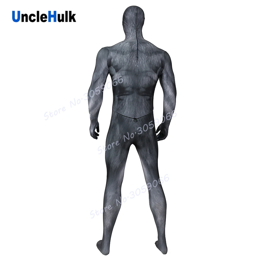 Черно белый боди с собакой хаски зентай костюм на Хэллоуин | UncleHulk|