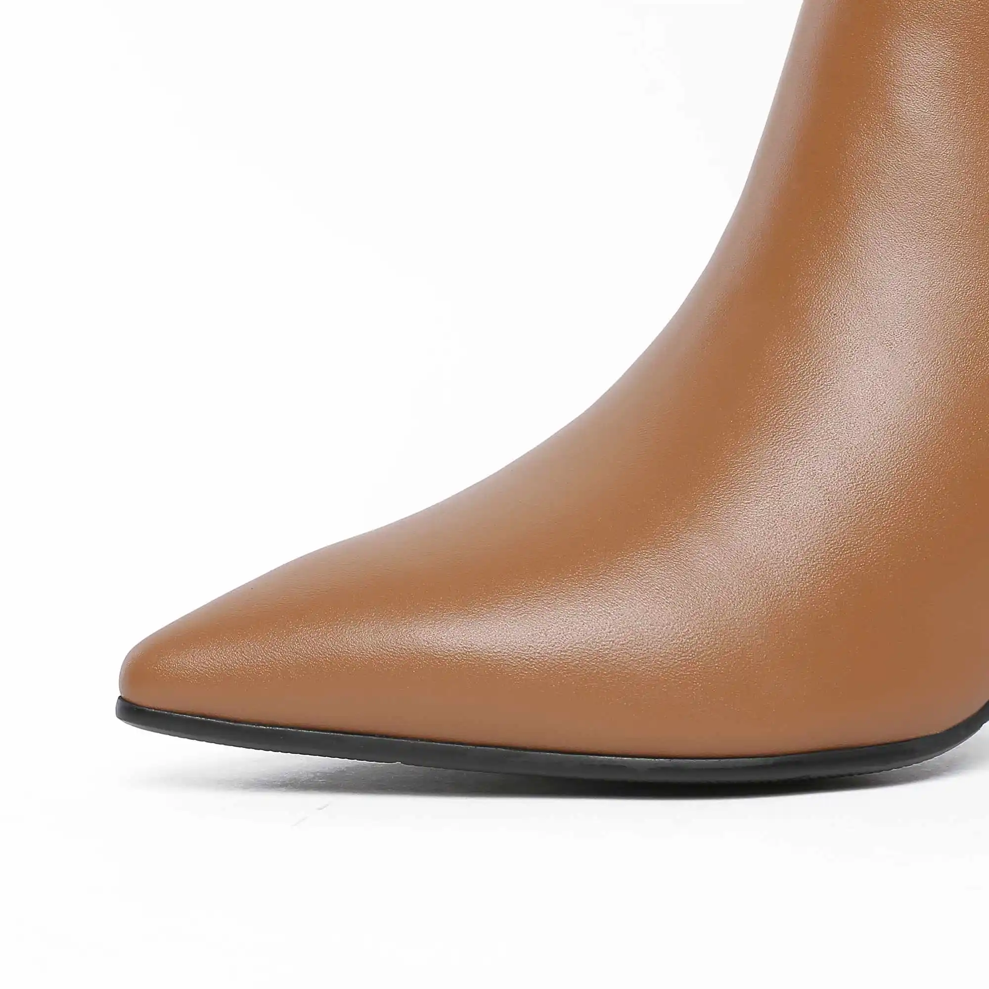 Krazing pot/модные европейские дизайнерские ботфорты из натуральной кожи с острым носком на высоком каблуке, сохраняющие тепло, на шнуровке, L1f6