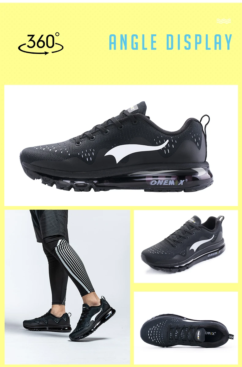 ONEMIX, новинка, бренд, мужская обувь для бега, уличная, дышащая сетка, кроссовки, спортивная обувь, черные, белые кроссовки