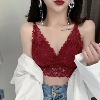 

European and American-Style Explosion Models Popular Women's Beauty Back Strap New Slim-Fit-Style Girl Lace Ride Bottom
