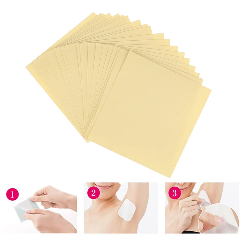 Disposable Armpit Prevent Sweat Pads Dry Antiperspirant Sticker Keep Dry Transparent Underarm 20 Sheets