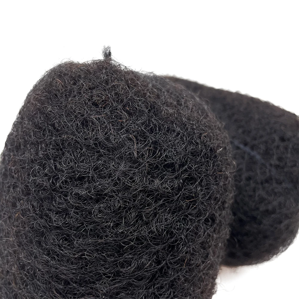 Tight Afro Kinky Human Hair Ideal for Making Locs Repair Extensions Twist Braids 4 Bundles/Package