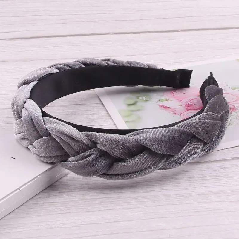 Новая модная однотонная бархатная повязка на голову с зубцами, аксессуары для волос, Корейская повязка на голову для женщин и девочек