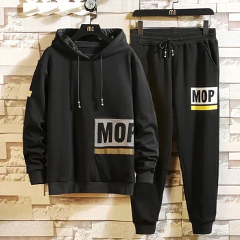 

Fashion Track Jacket Winter Men Set Sweatsuits Hooded Suit Set Mens Sets Clothes Tracksuit Jacket Sportwear Hommes Coat JJ60NT