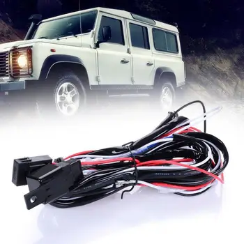 

New LED Light Bar Wiring Harness Kit Heavy Duty 12V Switch 40A Fuse Blade LED For Off Road Relay On-off Work Light Bar Powe U8I3