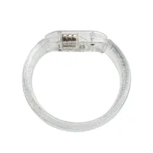 1 шт. светодиодный браслет-вспышка, яркий светильник, браслеты-пузырьки, вечерние, на светильник, акриловый браслет, светодиодный, мигающий браслет