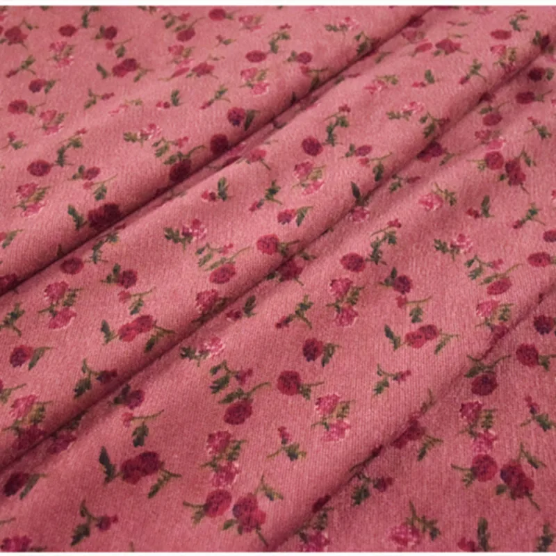 Half Meter Autumn Winter New Design Little Flower Print Cotton Corduroy Fabric For Shirt Coat Face Shoe Surface T1498 Half Meter Autumn Winter New Design Little Flower Print Cotton Corduroy Fabric For Shirt Coat Face Shoe Surface T1498