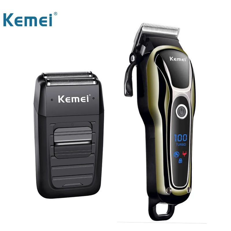 

Kemei Professional Hair Clippers Barber Beard Trimmer Men Rechargeable Cutting Machine Electric Shaver Cordless Hair Cutter