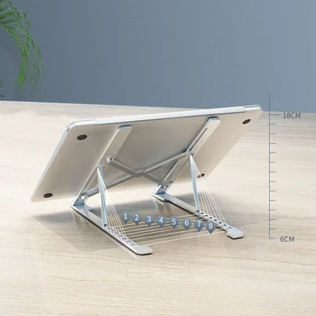 

Laptop Stand, Portable Computer Laptop Stand, Aluminum Alloy Laptop Riser, 8-Level Height Adjustment, Foldable