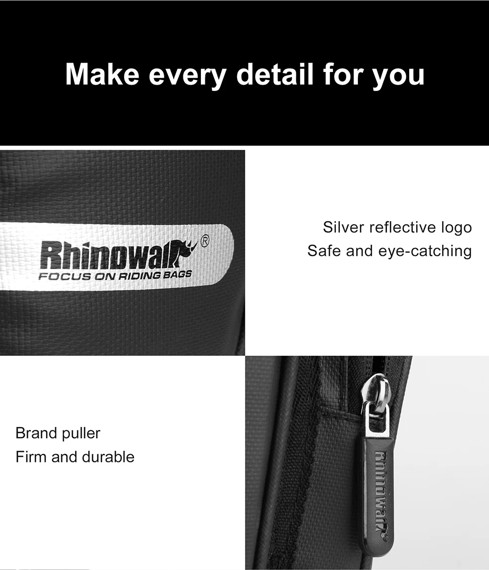 Rhinowalk Bicycle Bag Waterproof Bike Saddle Bag Large Capacity for MTB Bike Rear Seatpost Water Bottle Repair Tools Holder Bag (16)
