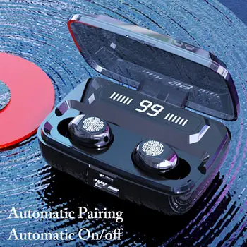 

F9 Square Warehouse TWS Earphone with Power Digital Display In-ear Touch Headphone Mini Wireless 5.0 Dual Ear Headset Bluetooth