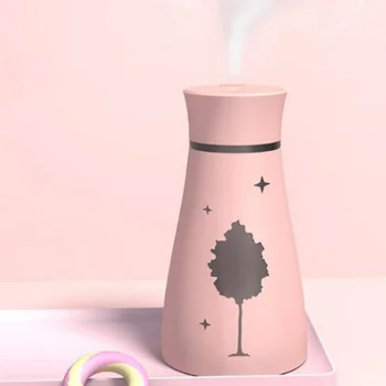 

Mini USB Fan 200ml KEBEIER 3 in 1 Maple Leaf USB Air Humidifier Ultrasonic Aroma Diffuser LED Lamp Office Air Purifier