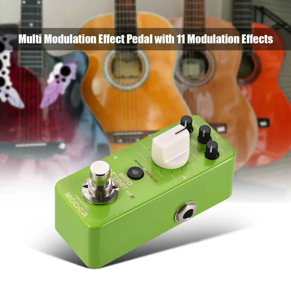 MOOER MOD FACTORY MKII мультимодуляционный эффект педаль 11 эффектов модуляции коснитесь темп истинный обход полностью металлический корпус