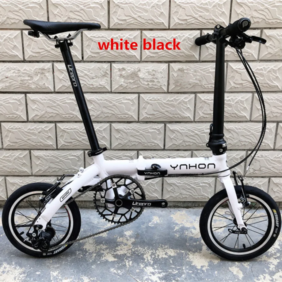 YNHON Folding Bike Aluminun Alloy 412 14/16 Inch Single-speed Outside Three-speed Kid Children's Bicycle Mini Modification YNHON Folding Bike Aluminun Alloy 412 14/16 Inch Single-speed Outside Three-speed Kid Children's Bicycle Mini Modification