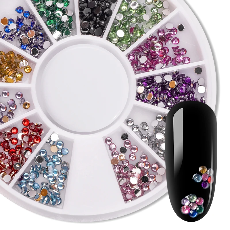 RBAN NAIL 3D Nail Decoration In Wheel Different Size /shape Various Beads Nail Decoration Pearl Diy Nail Art Manicure Decoration - Цвет: Q02149