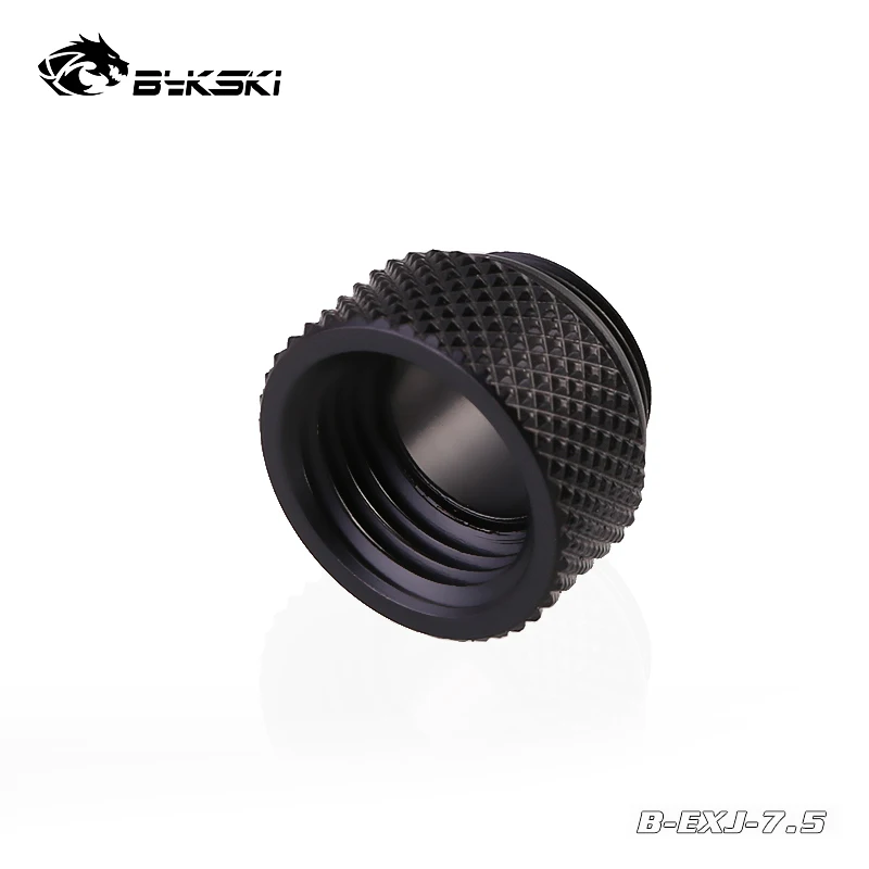 Bykski Water Cooling 7.5mm Extender, Male To Female Fittings Black