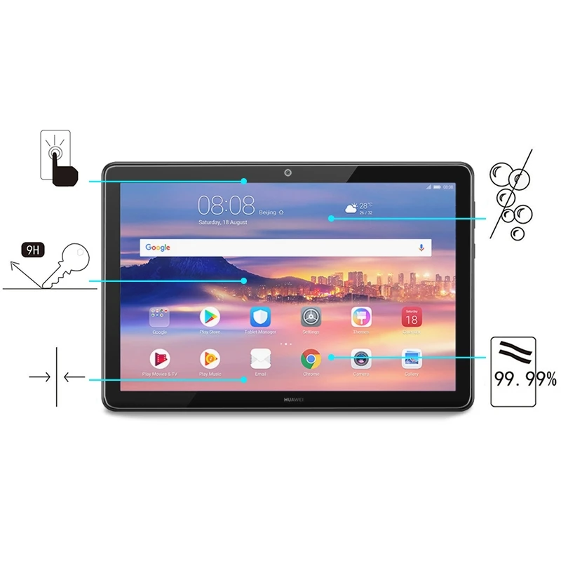 HAWEEL для huawei Mediapad T5 10 протектор экрана из закаленного стекла 9h защитная пленка на медиапад T5 10,1 пленка
