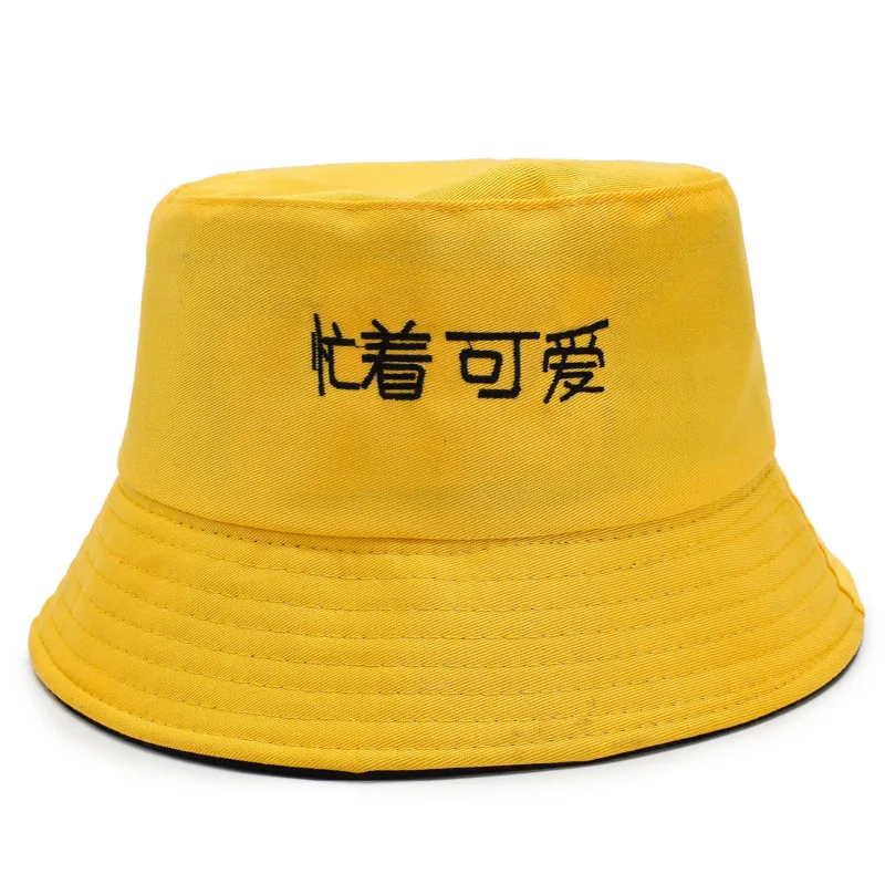 Женская двухсторонняя шляпа рыбака китайская вышитая Солнцезащитная дизайнерская Милая модная дышащая хлопковая ткань туристическая солнцезащитная Кепка