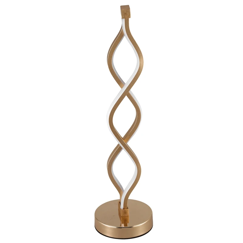 

Eu Plug Floor Lamps Modern Led Table Light Creative Design Spiral Acrylic Art Table Lamps Bedroom Bedside Lamp Decoration Lighti
