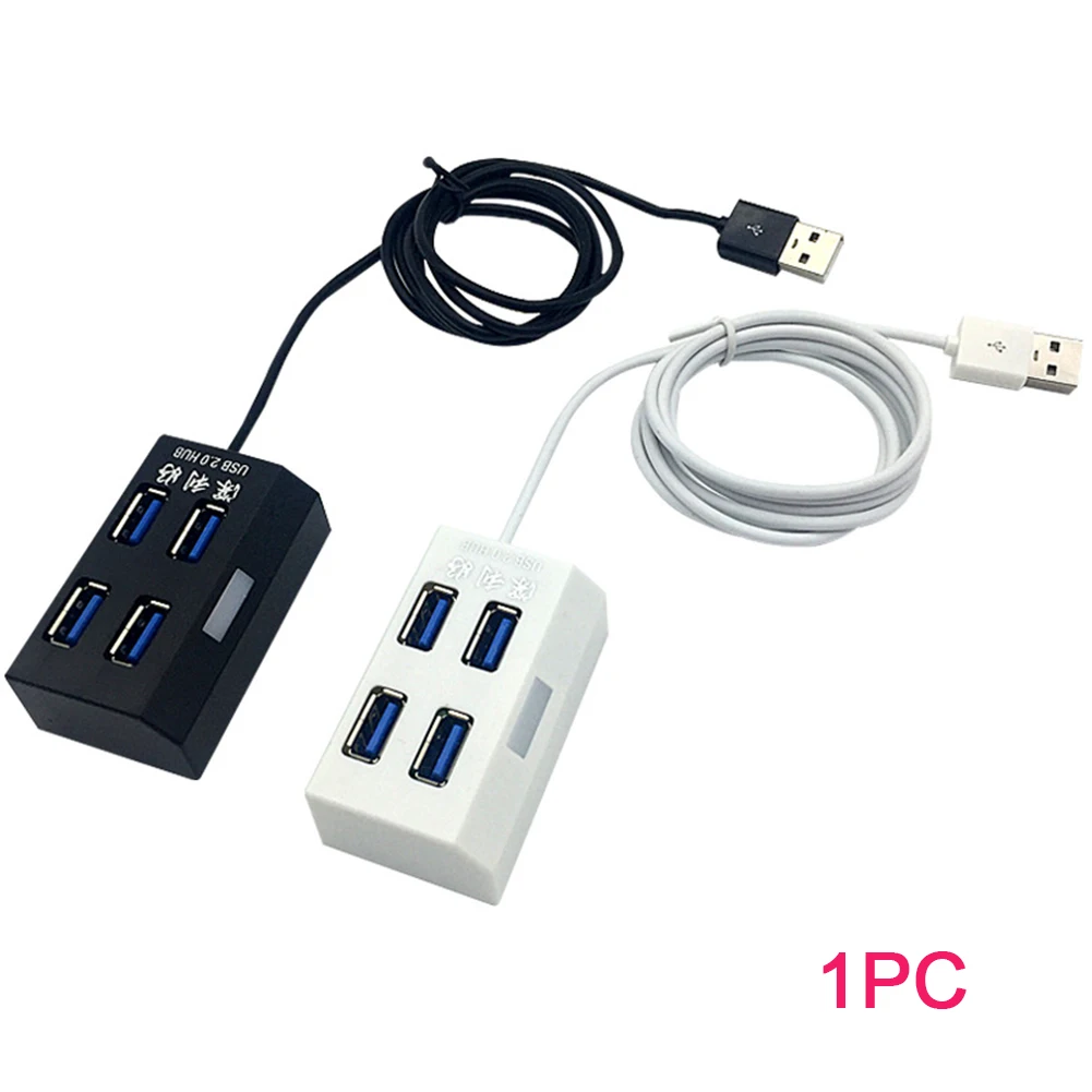 Компактный разветвитель PC прочный домашний удлинитель usb-хаб 4 порта легко наносится Портативный высокоскоростной ABS универсальный несколько