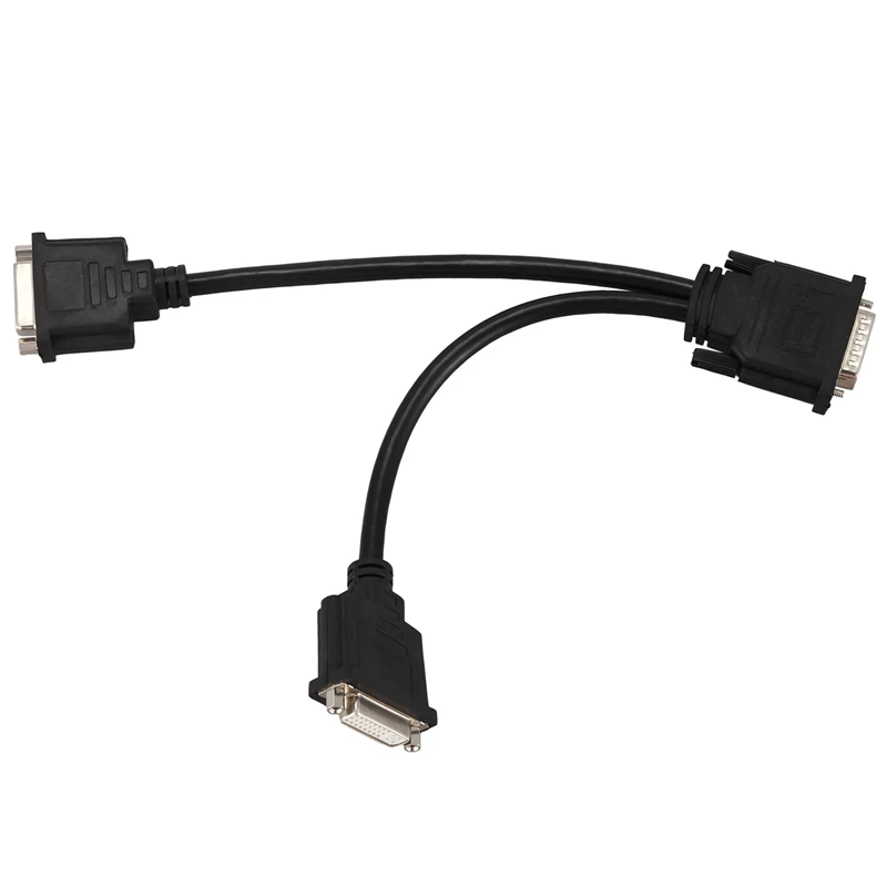 DMS 59 Кабель адаптер с разъемом Папа 2 и двумя DVI I 24 + 5 Pin|Кабели коннекторы для