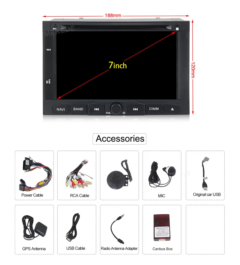 Sale MEKEDE PX5 4+64G  android 9.0 car dvd gps navigation player For Peugeot 3005 3008 5008 car radio Multimedia stereo 8 core 8