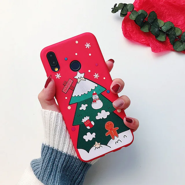 Big Christmas Tree Чехол на год с Рождеством для huawei P30 P20 Lite mate 20 30 Pro P samrt для huawei mate 30 20 10 Lite противоударный чехол - Цвет: Big Christmas Tree