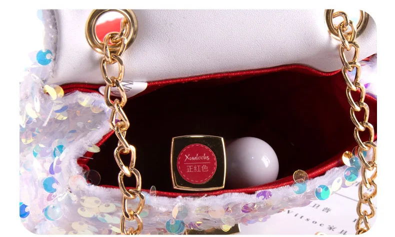 Baby Kids Sequin Crossbody Bag Mini Sliver Glitter Purse Handbags for Little Girls Trendy Quilted Sparkly Flap Shoulder Bag Pink (4)