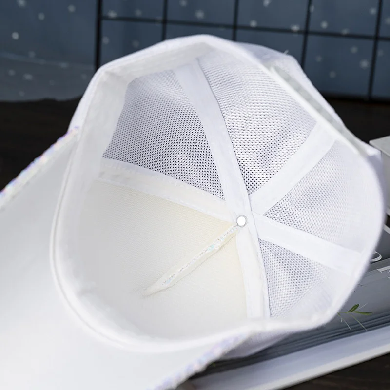 New High-Quality Fashion Butterfly Print Baby Cotton Baseball Cap With Brick Mosaic Ladies Beautiful Girl Hip-hop Mesh Hats