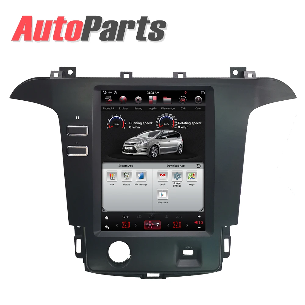 Kukuz Android 8 1 Tesla автомобильный мультимедиа для Ford S Max Galaxy 2007 2015 Dvd Gps плеер встроенное