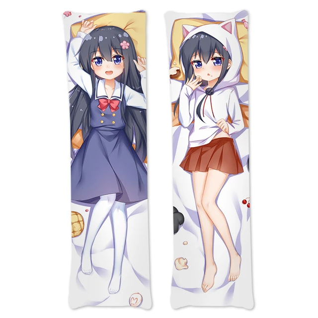  Looxx Watashi Ni Tenshi Ga Maiorita!：Hoshino Miyako 96022 Anime  Pillow Cover/Body Pillowcase,Double-Sided Pattern Peach Skin/2wt Throw  Pillow Case,Anime Fans'Favorite Cushion Cover : Home & Kitchen