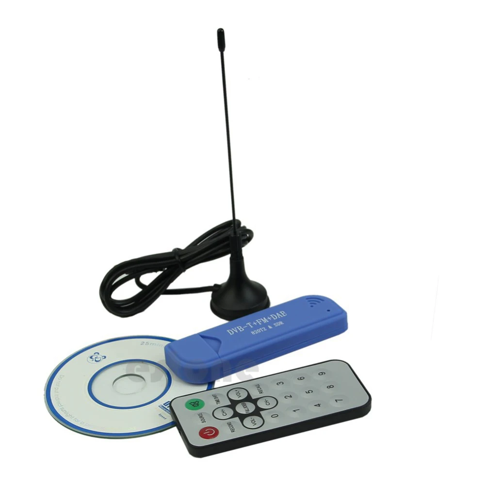 Качественный USB 2,0 цифровой DVB-T SDR+ DAB+ FM HDTV тюнер приемник RTL2832U+ R820T2 SCA
